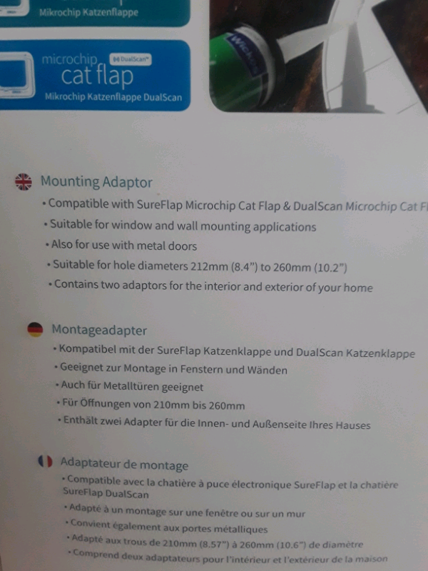 sureflap metal door adapter